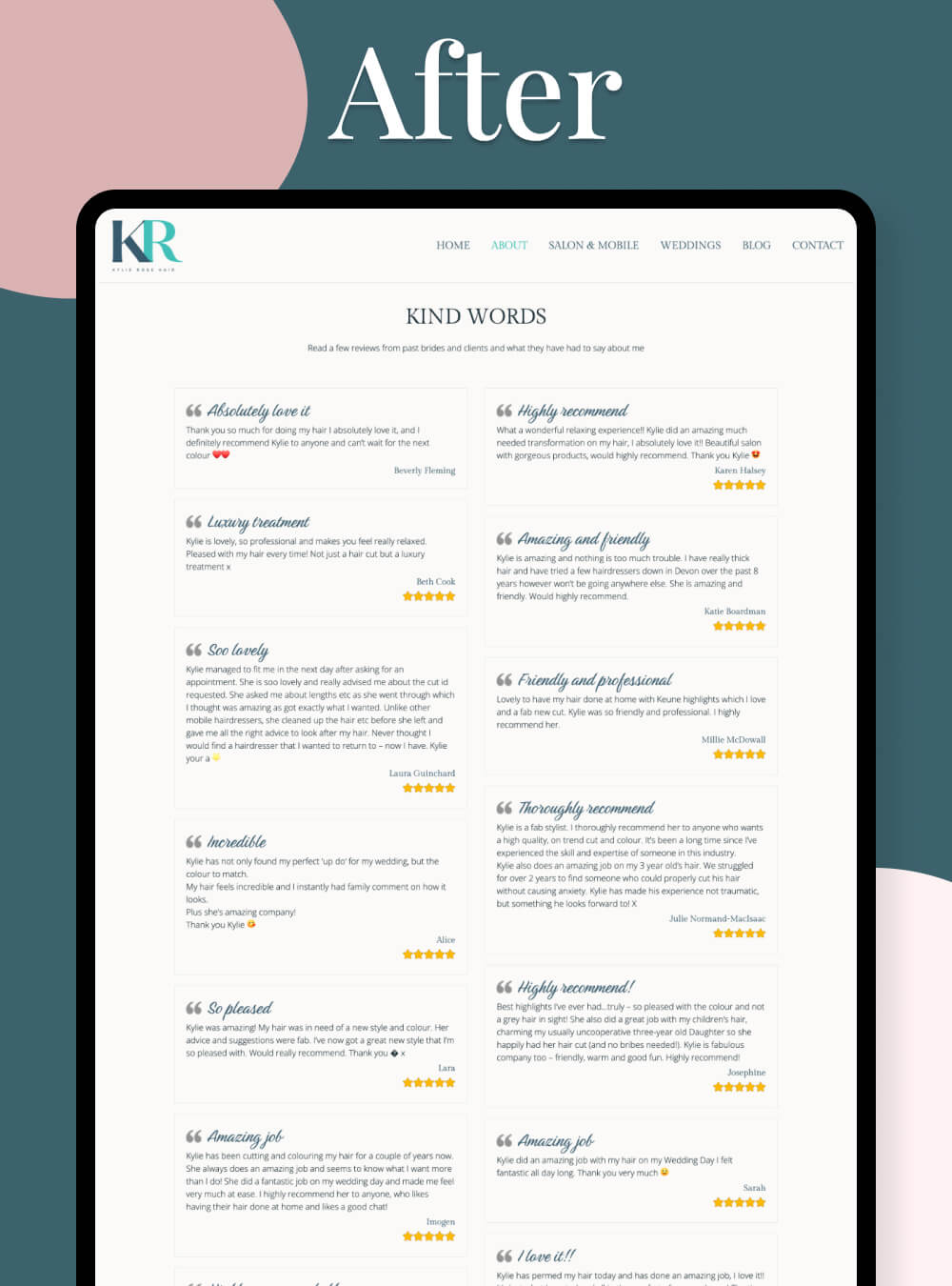 Bridal Hairdresser Website