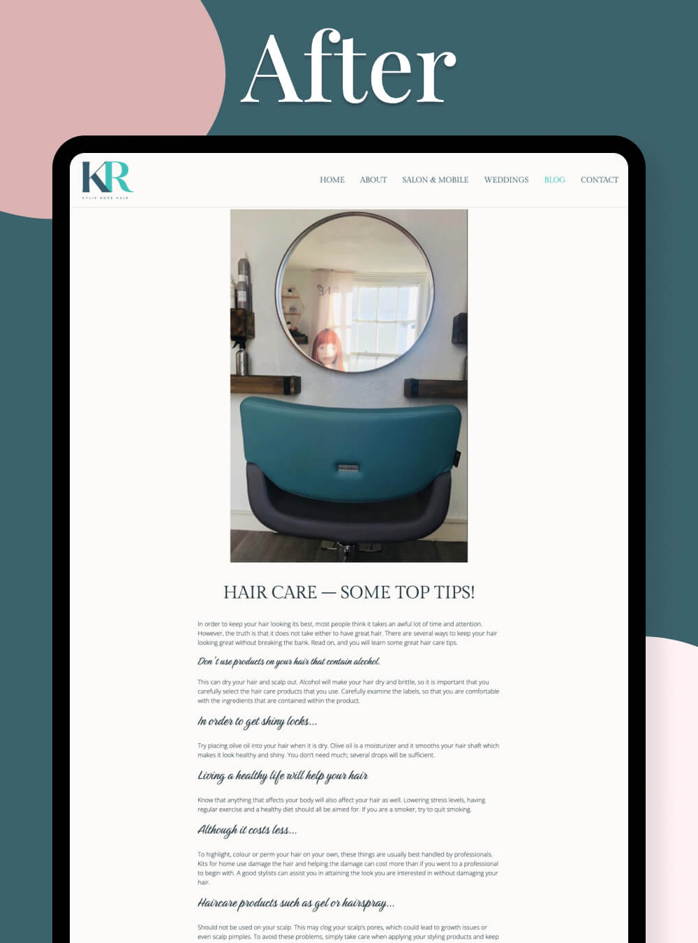 Bridal Hairdresser Website