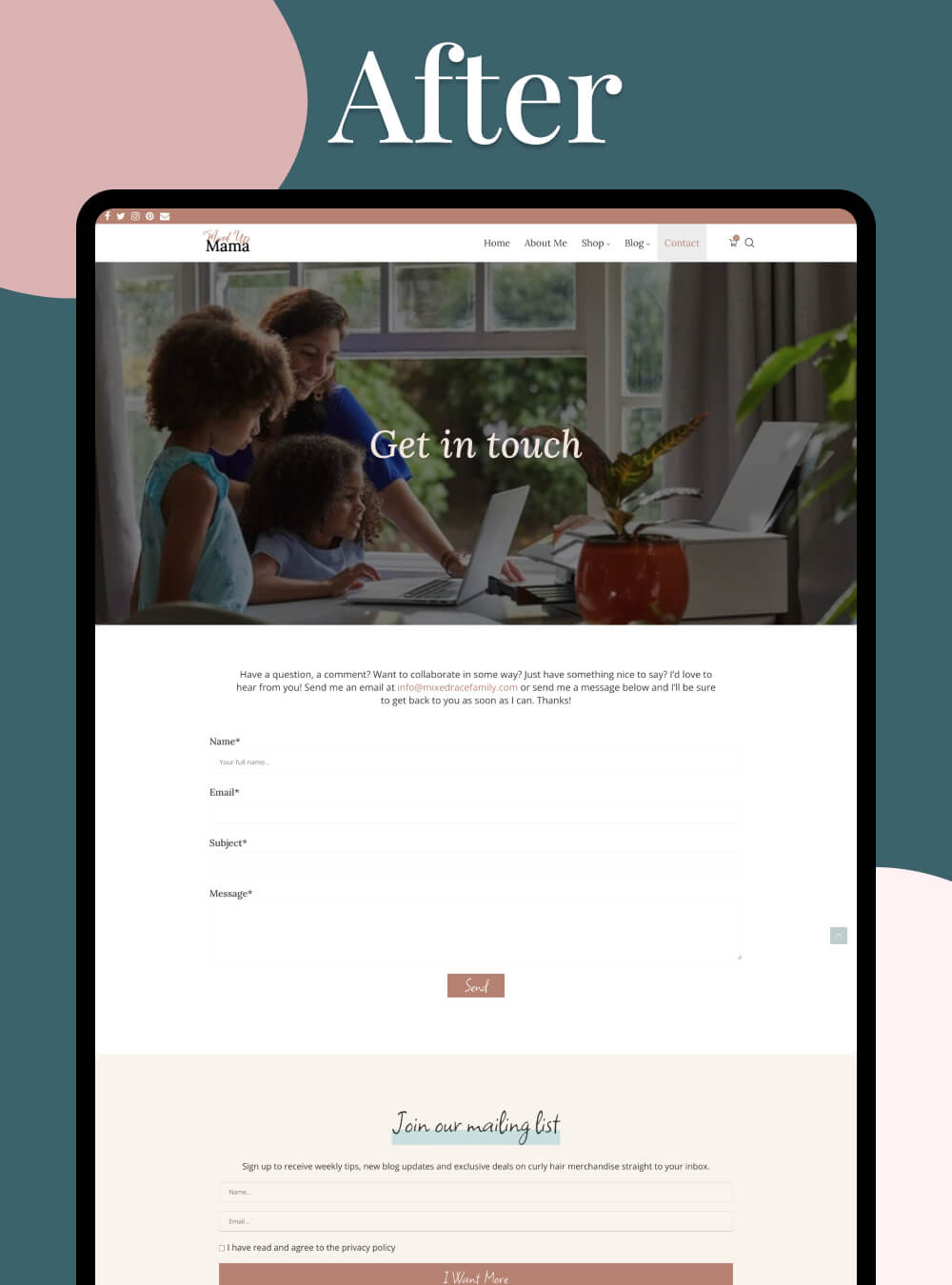 Mama Blogger Website