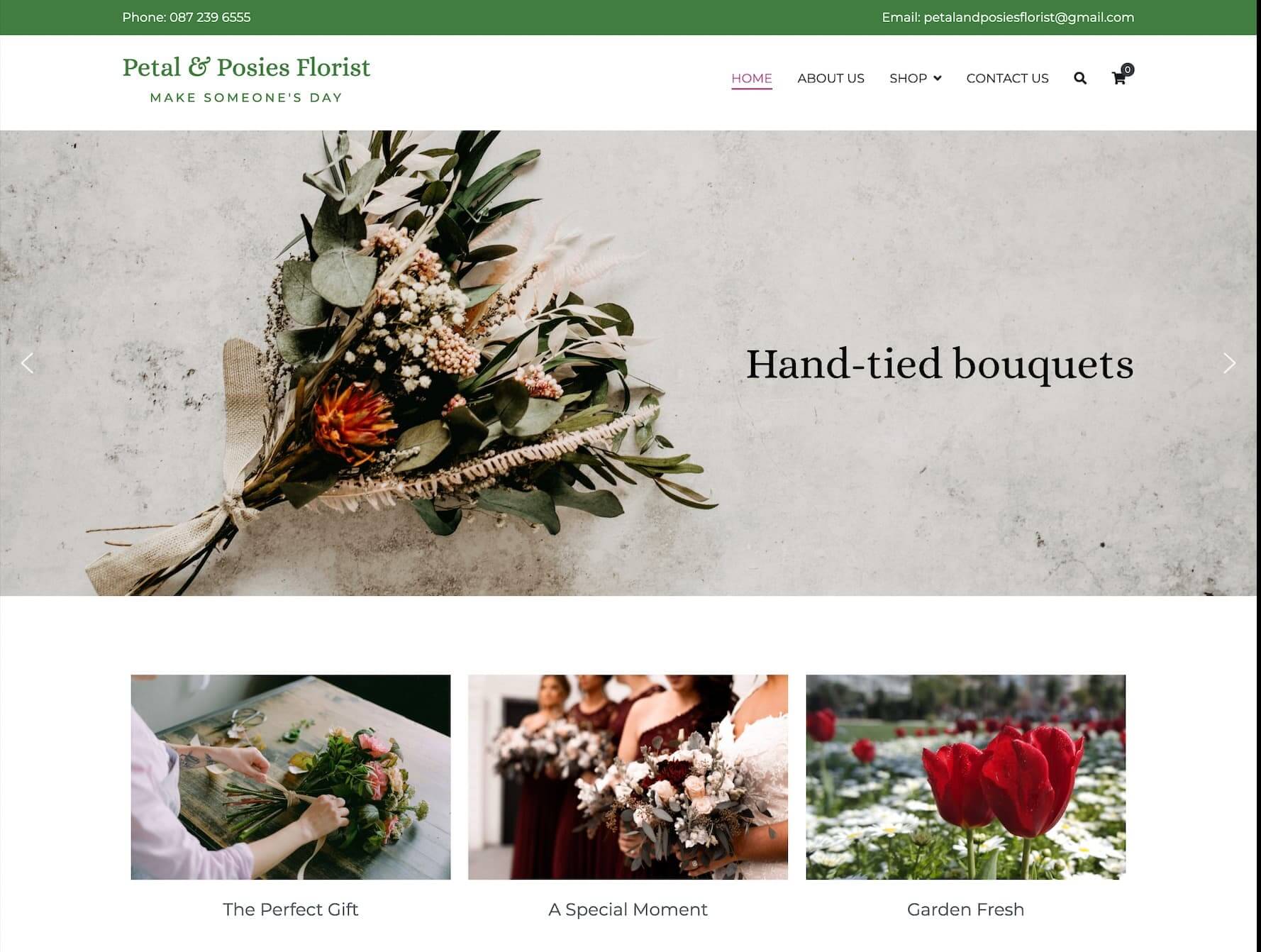Simple Florist Website