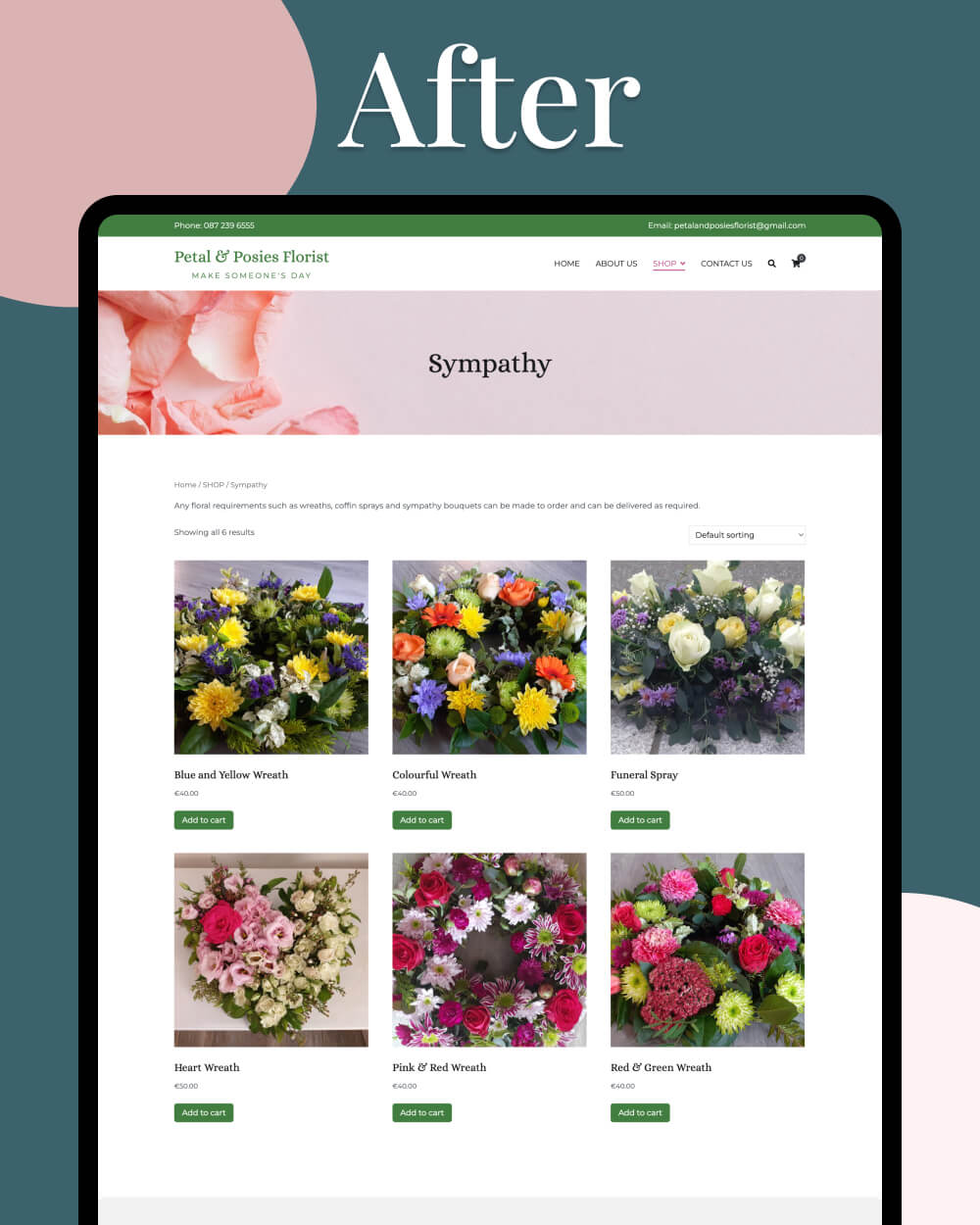 Simple Florist Website