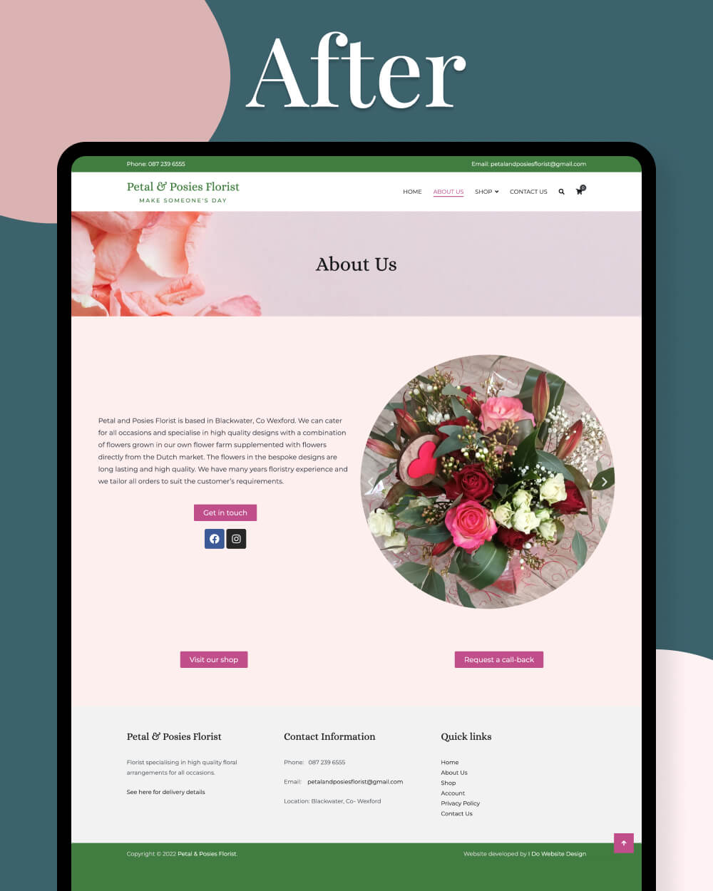 Simple Florist Website