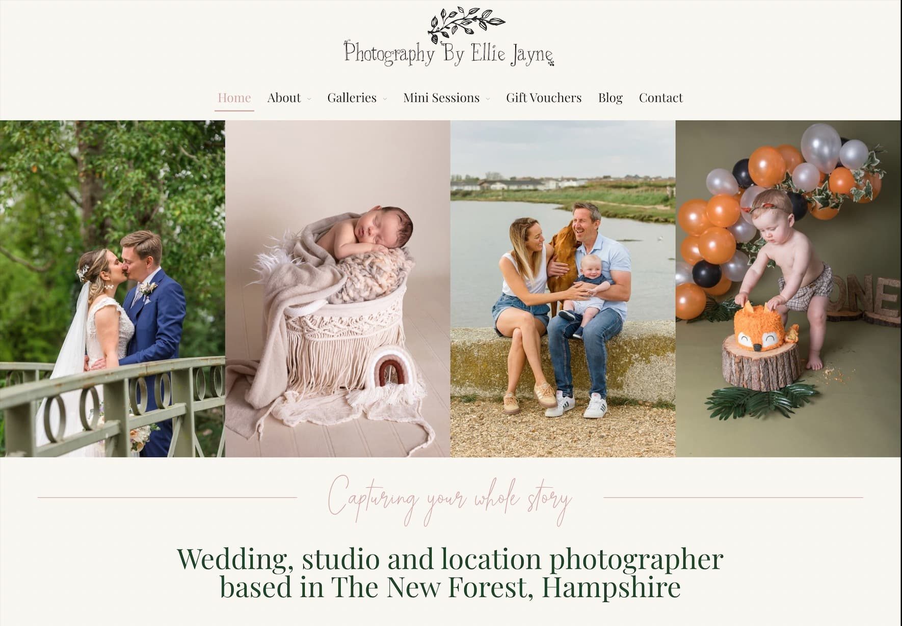 Family Photographer Website
