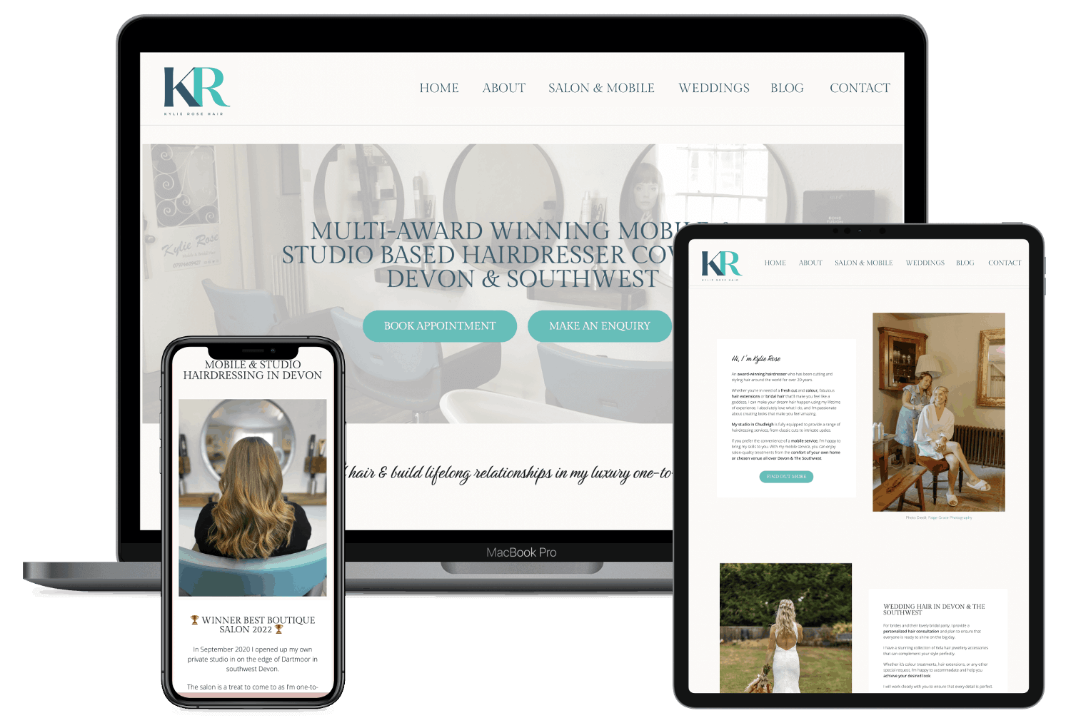 Bridal Hairdresser Website