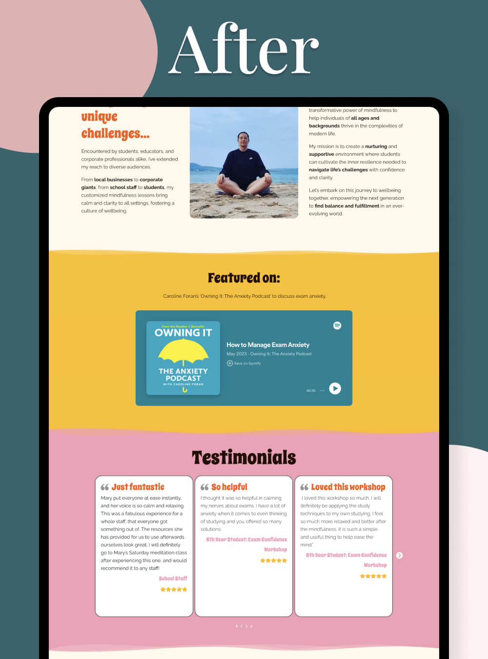 Life Coach Website Design