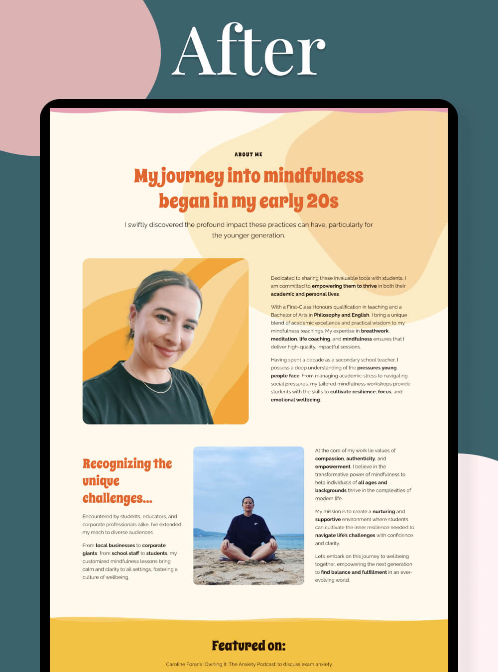 Life Coach Website Design