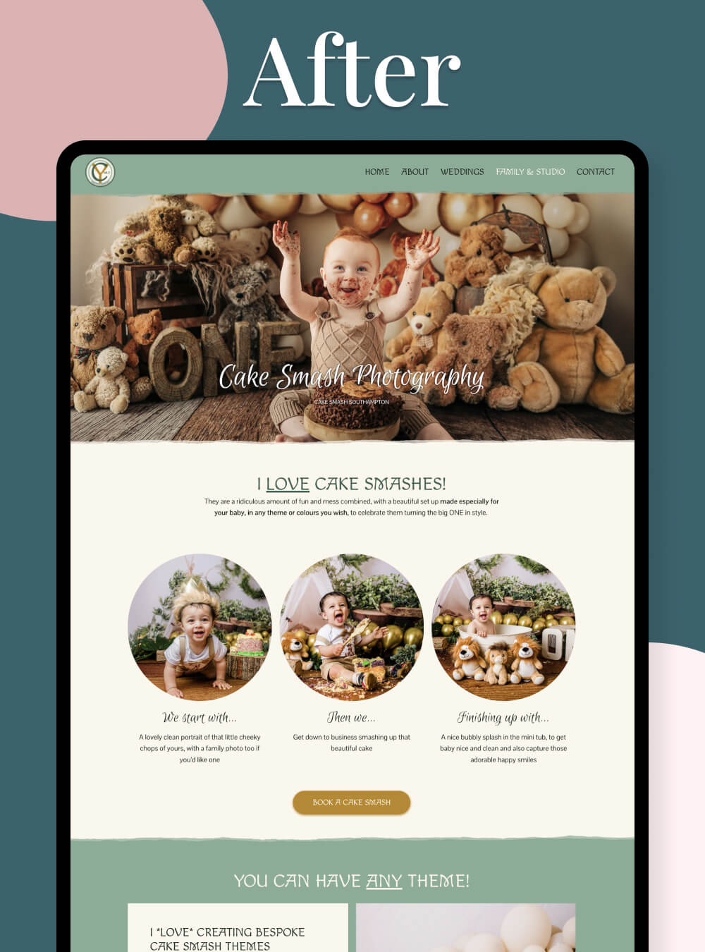 Fun family photography website