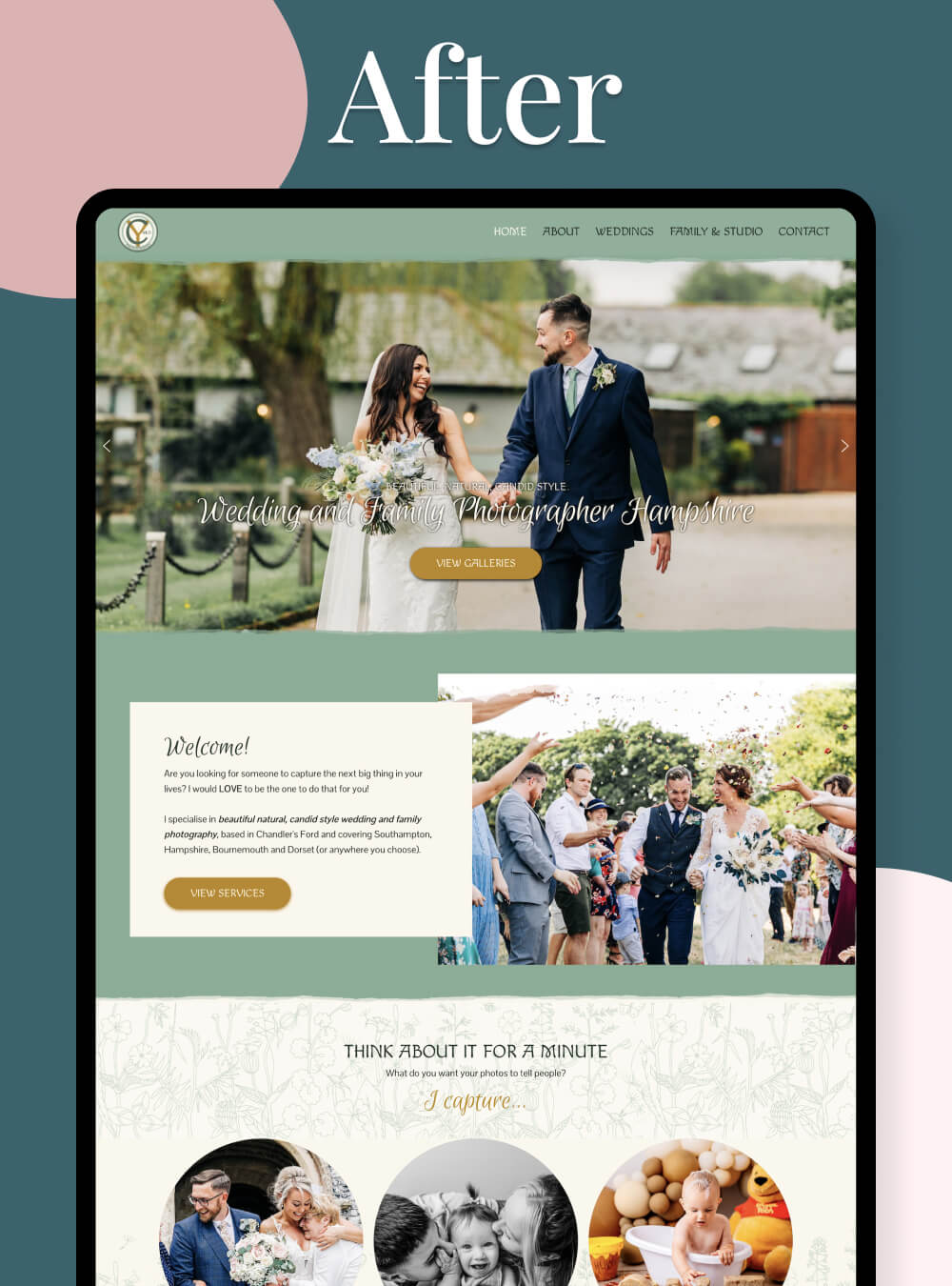 Fun family photography website