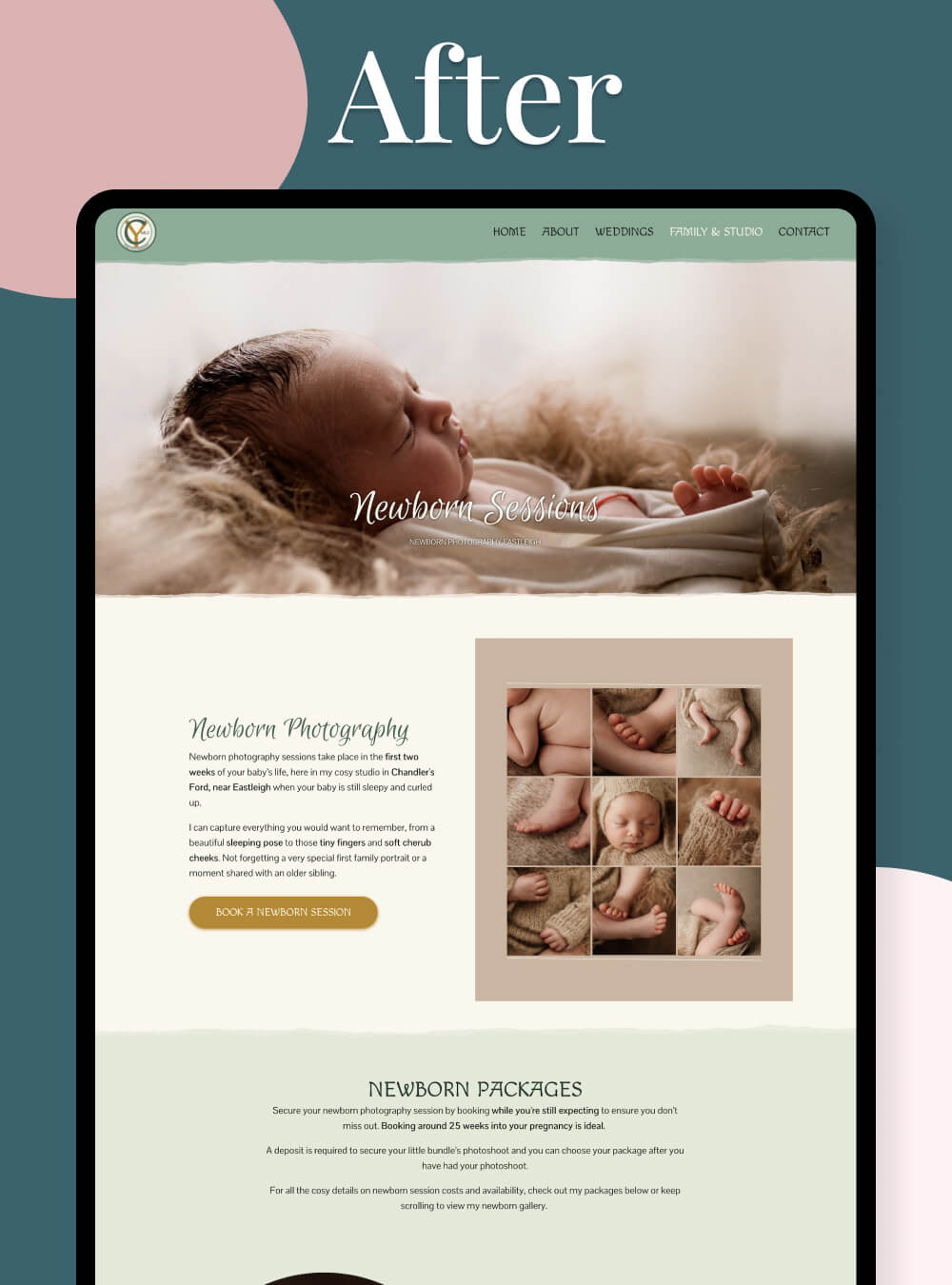 Fun family photography website