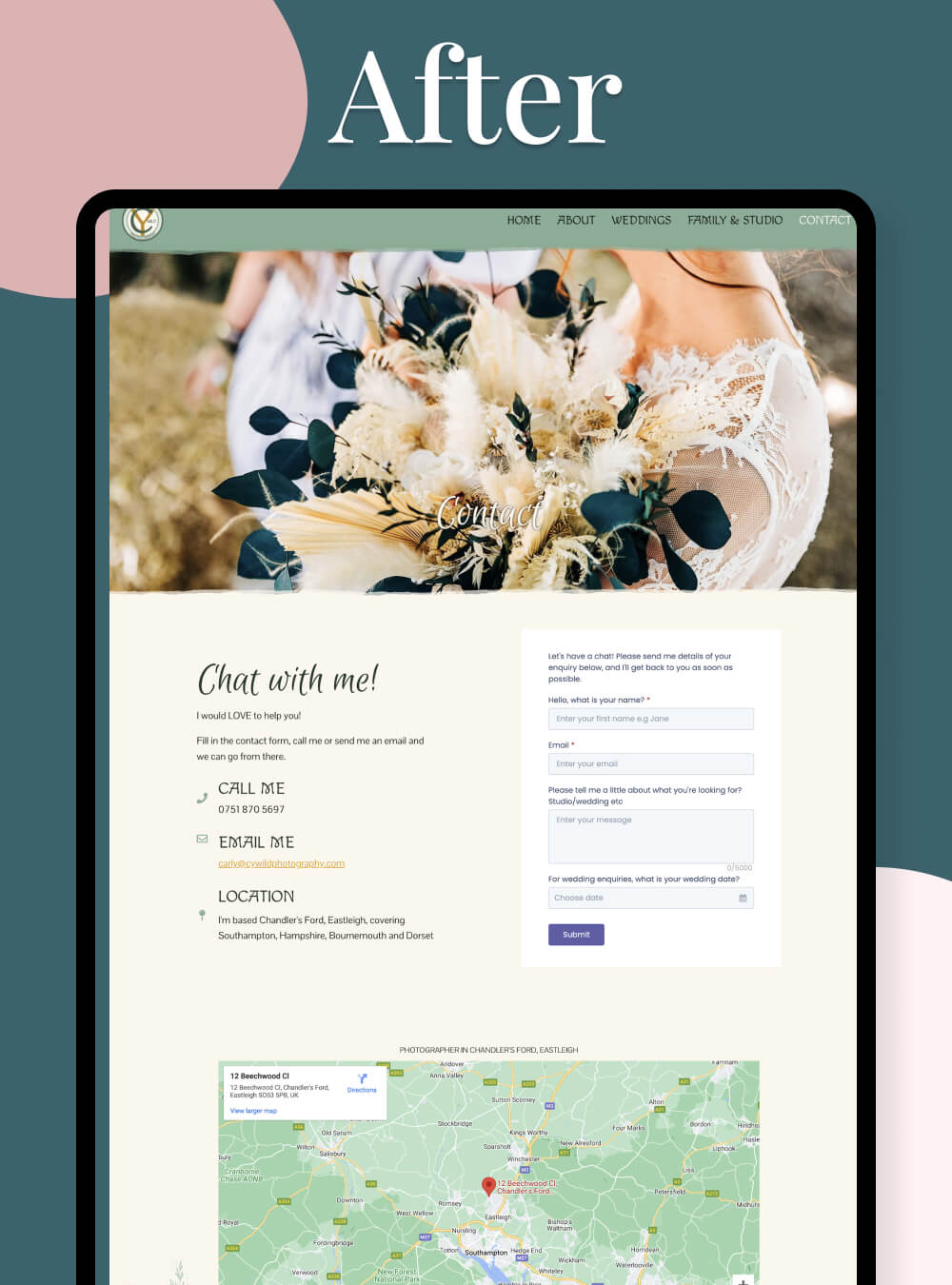 Fun family photography website