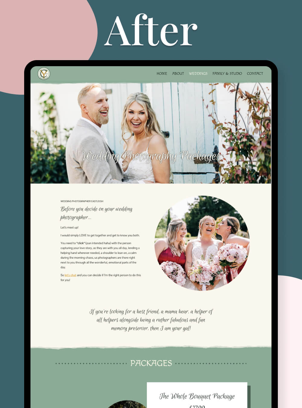 Fun family photography website