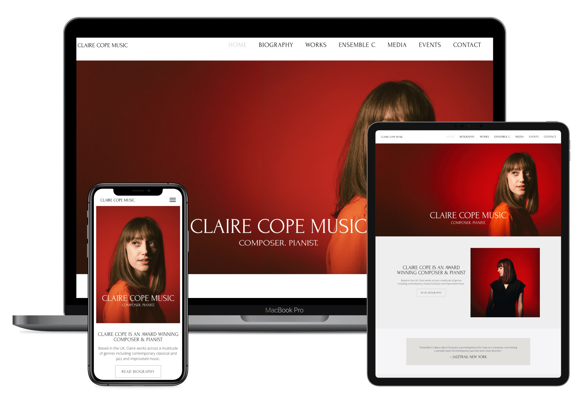 Website for professional composer