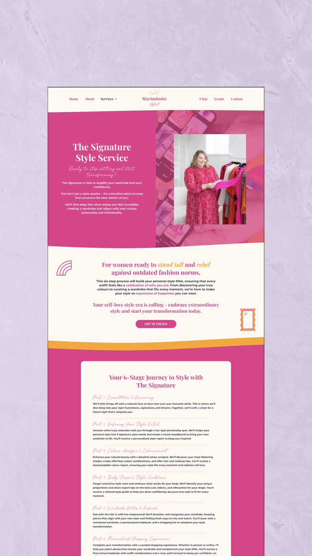 Website for a Colour Analyst