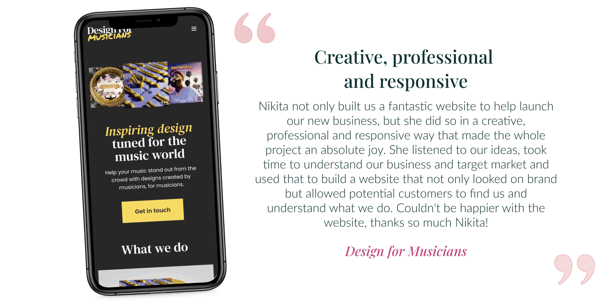 I Do Website Design Testimonials74