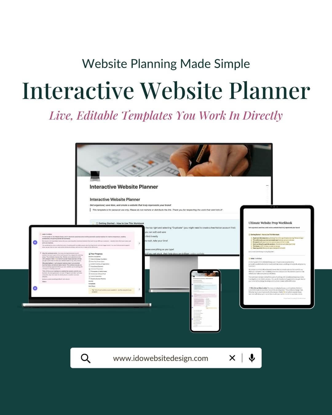 Interactive Website Planner by I Do Website Design