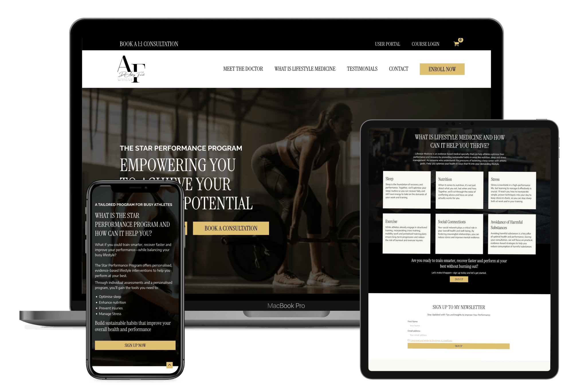 Website for Lifestyle Medicine Doctor By I Do Website Design