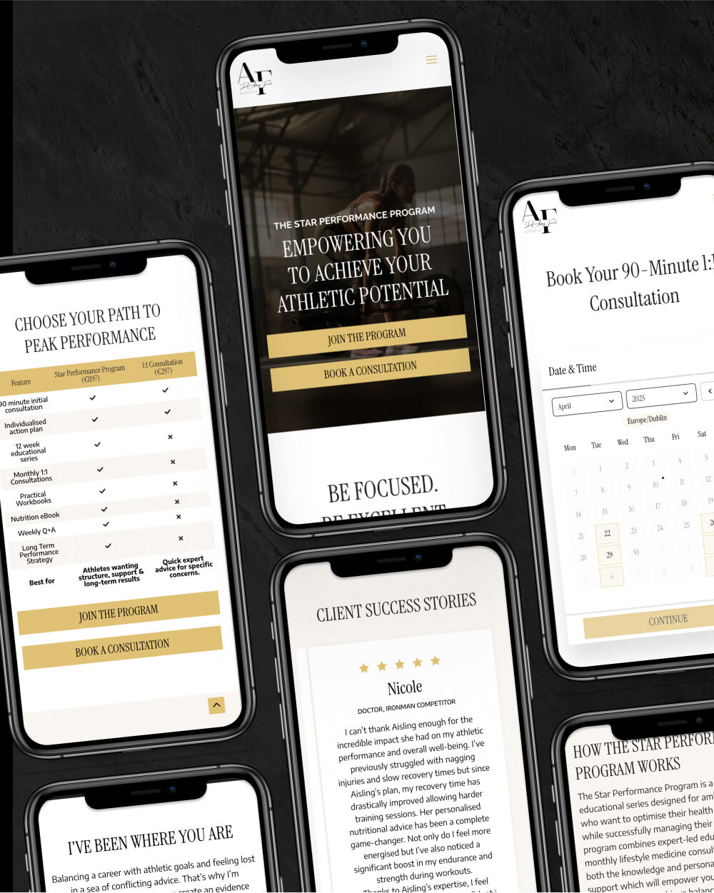 Custom WordPress website for lifestyle medicine doctor Dr Aisling Farrell