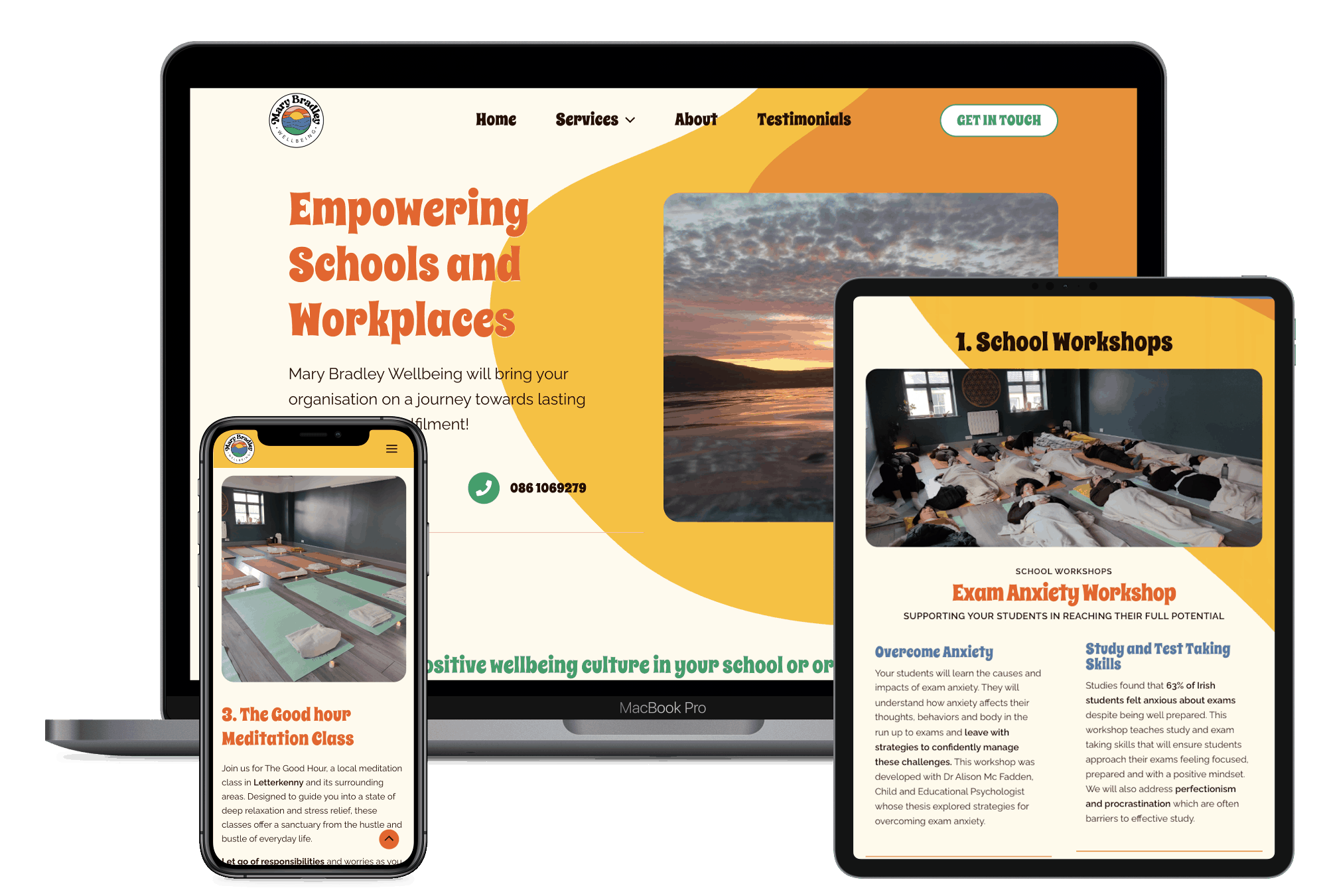 Website For a life coach responsive website design
