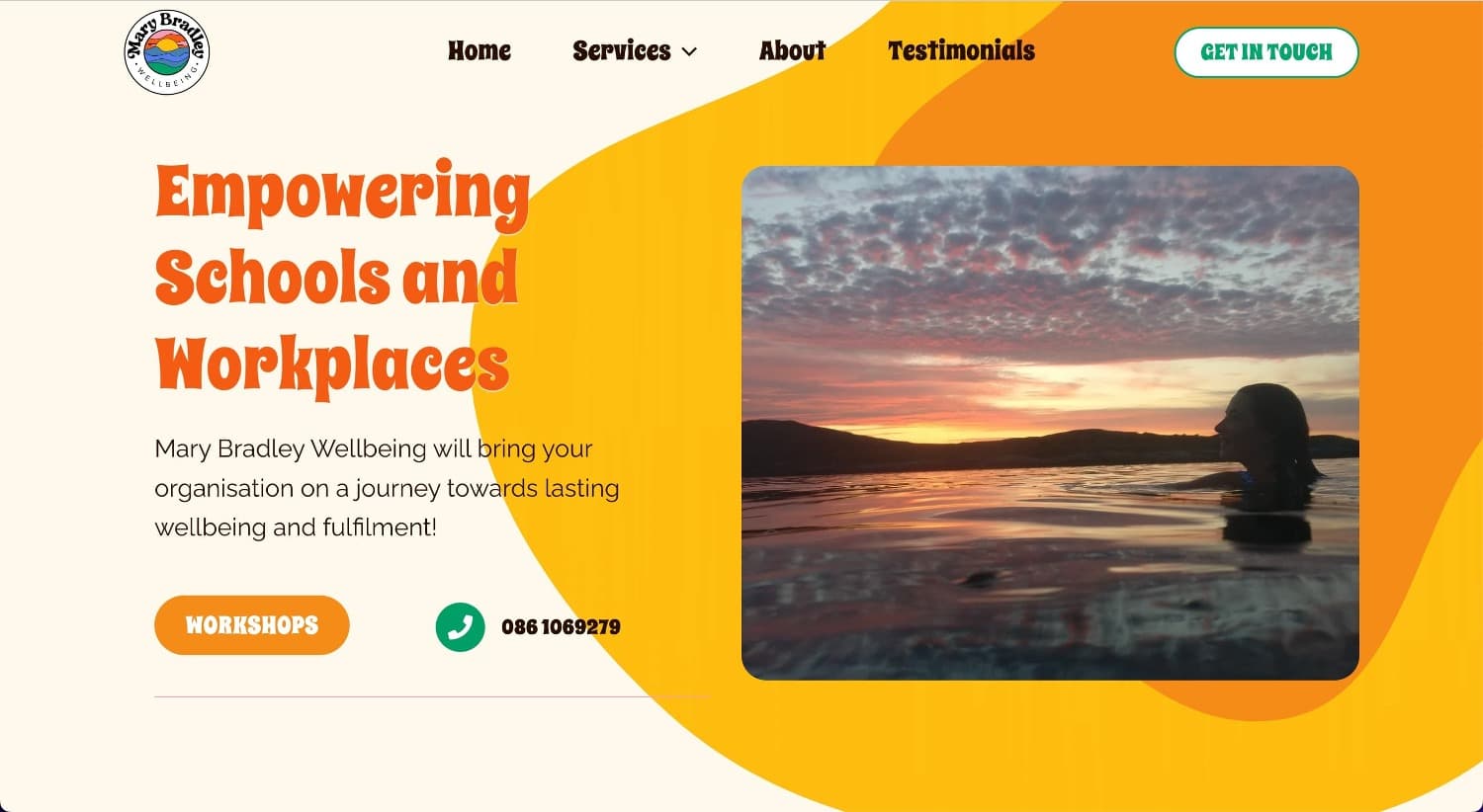 Website For a Wellbeing Coach
