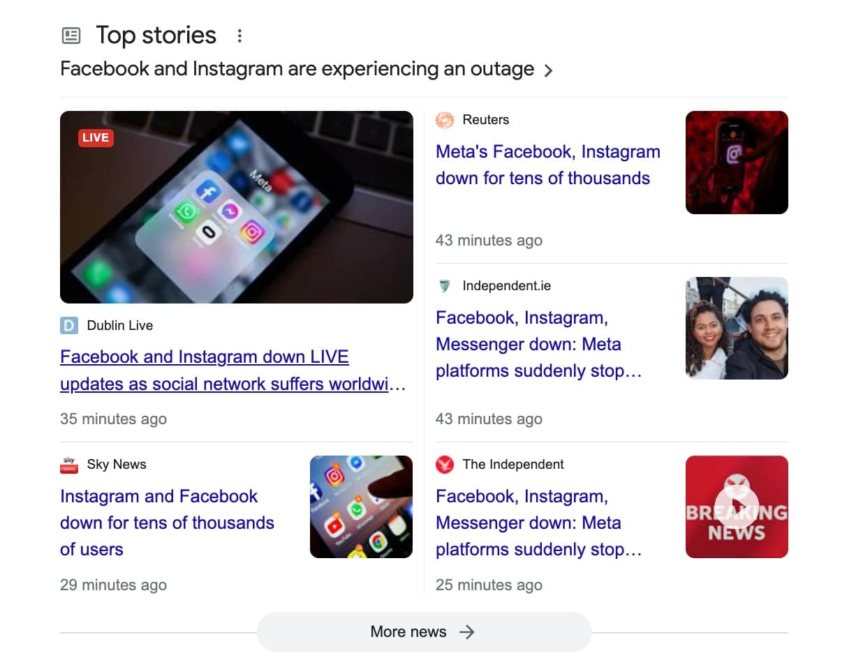 Instagram Outage news reports 2024