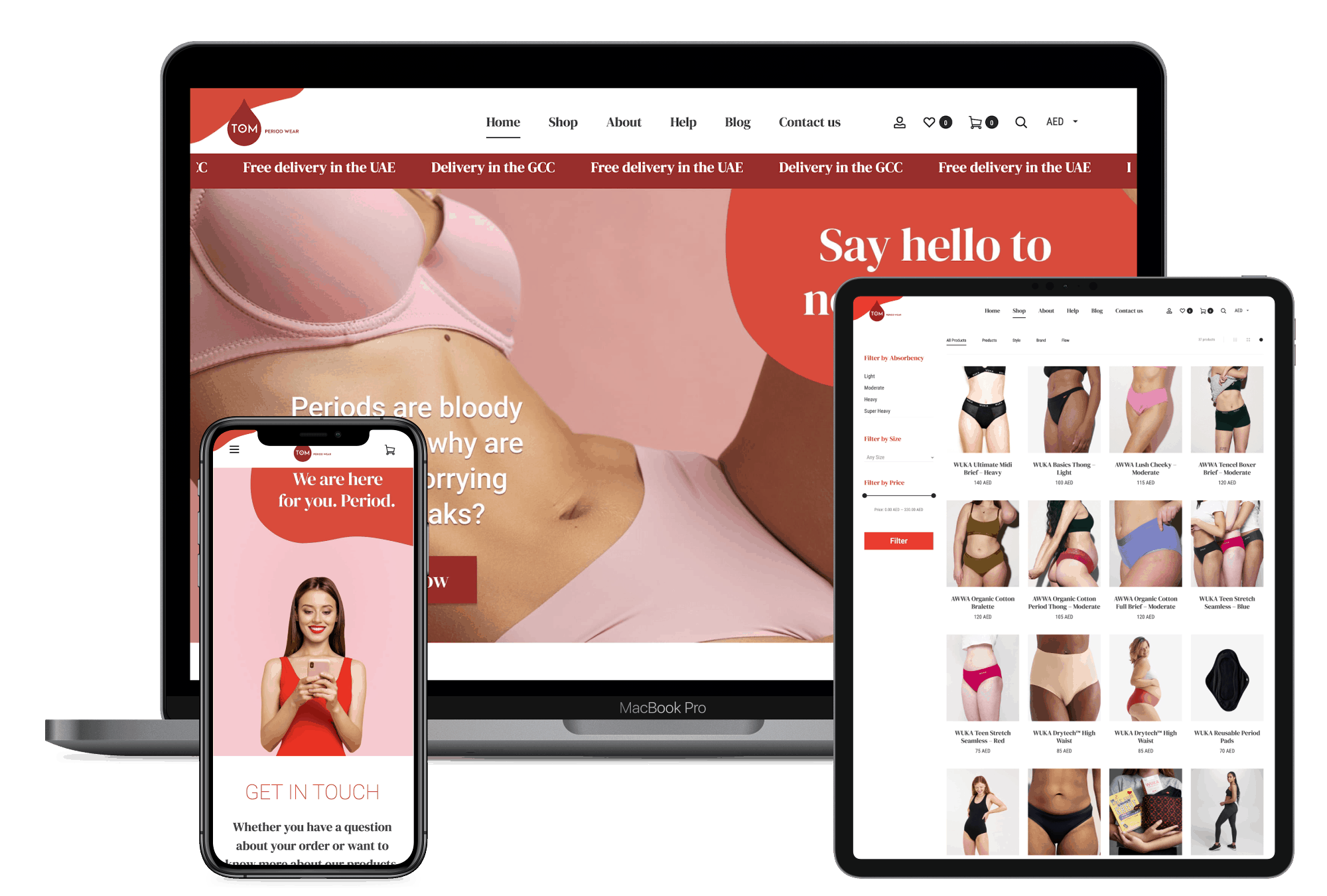 Website for period underwear