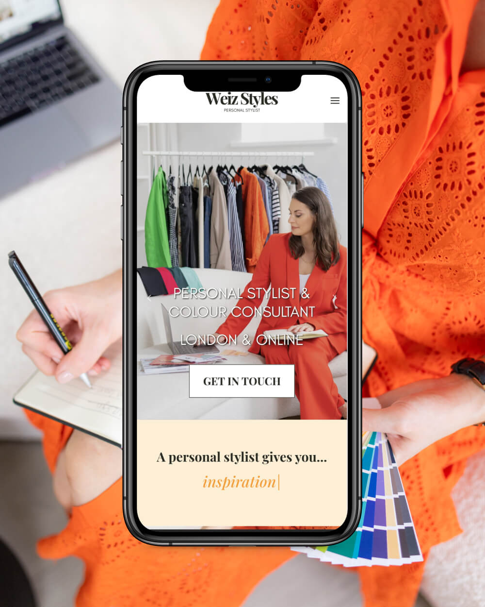 Personal stylist website design Weiz Styles creative business