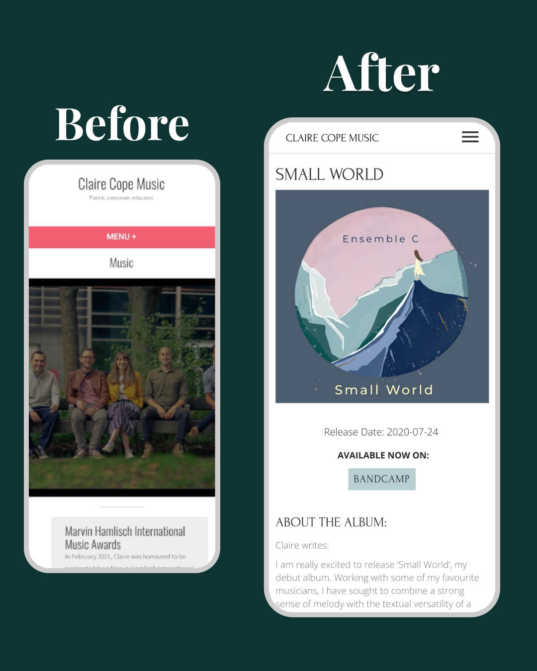 Website for a Professional Composer by I Do Website Design