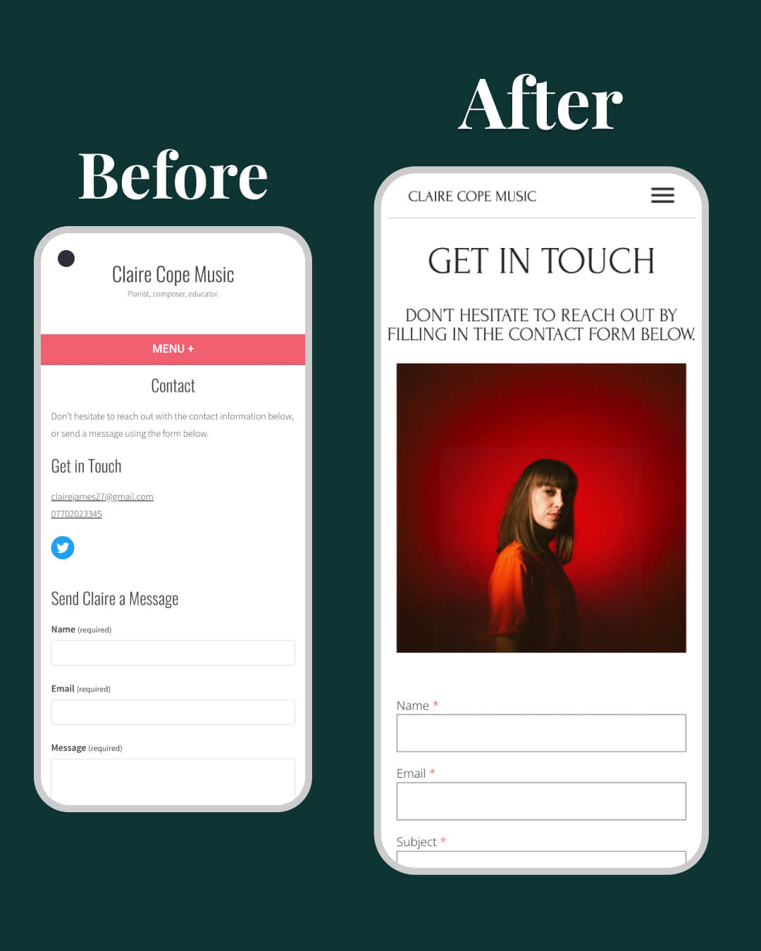 Website for a Professional Composer by I Do Website Design