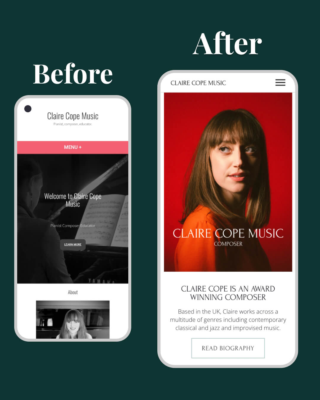 Website for a Professional Composer by I Do Website Design