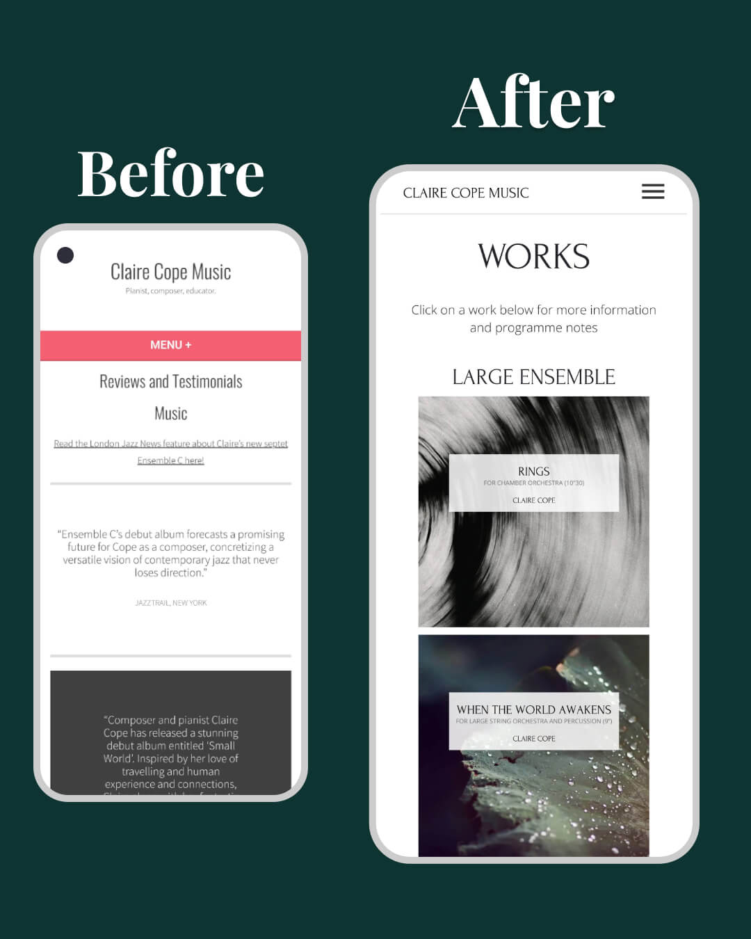 Website for a Professional Composer by I Do Website Design