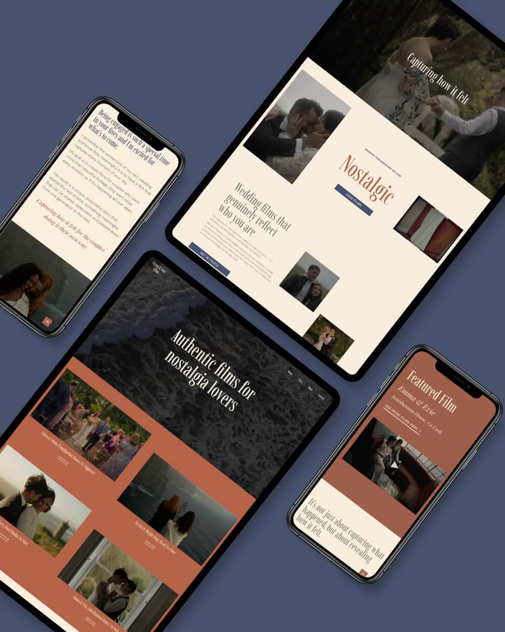 Website for a Wedding Filmmaker