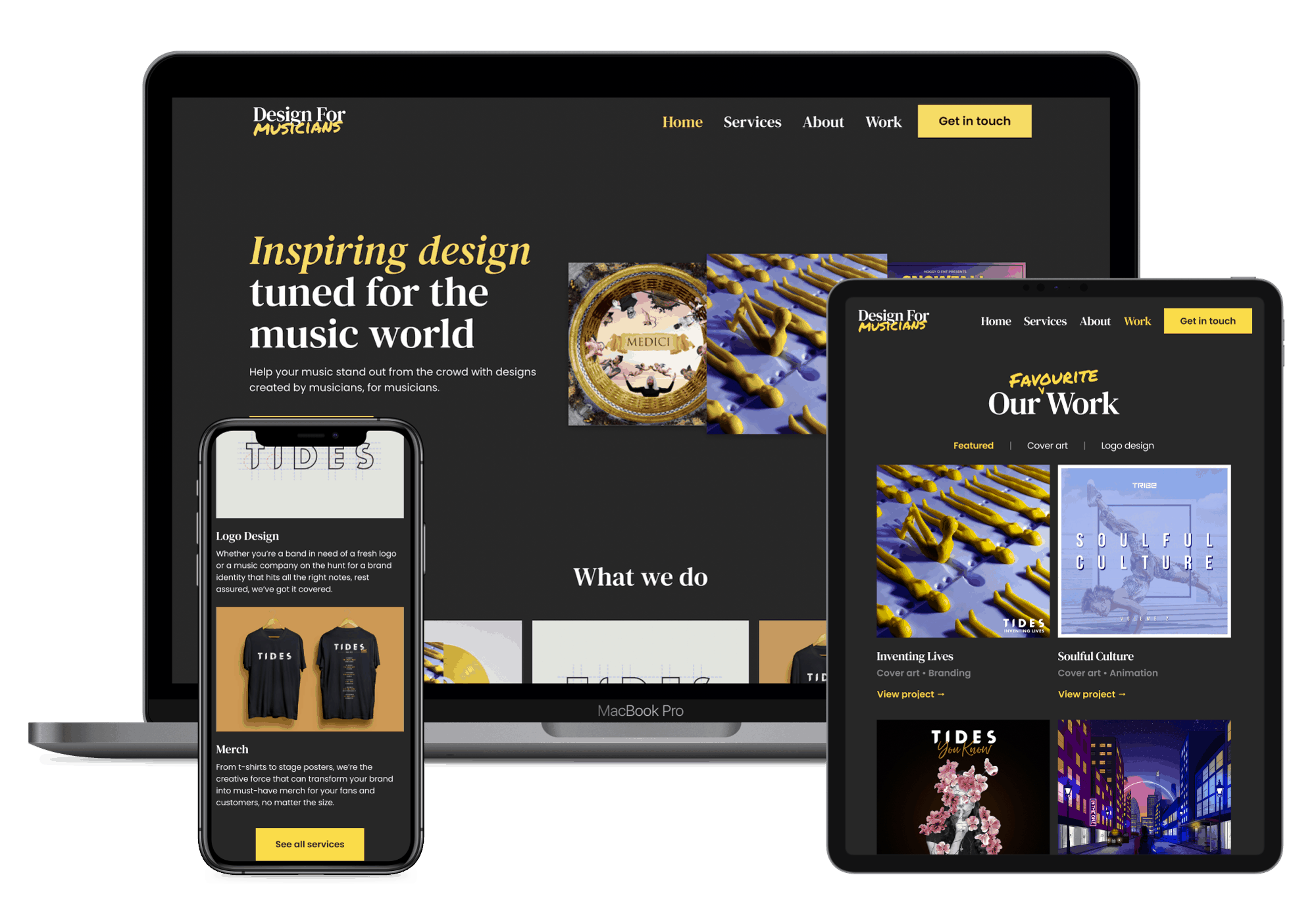 Album Art Designer Website Design